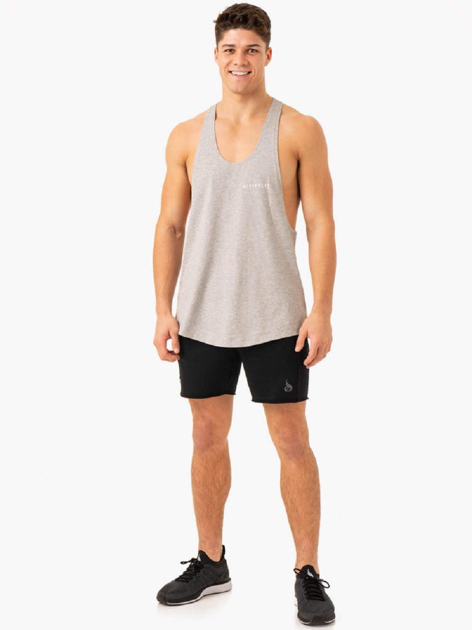 Grey Men's Ryderwear Pursuit Stringer T-Back Top | HY9051694