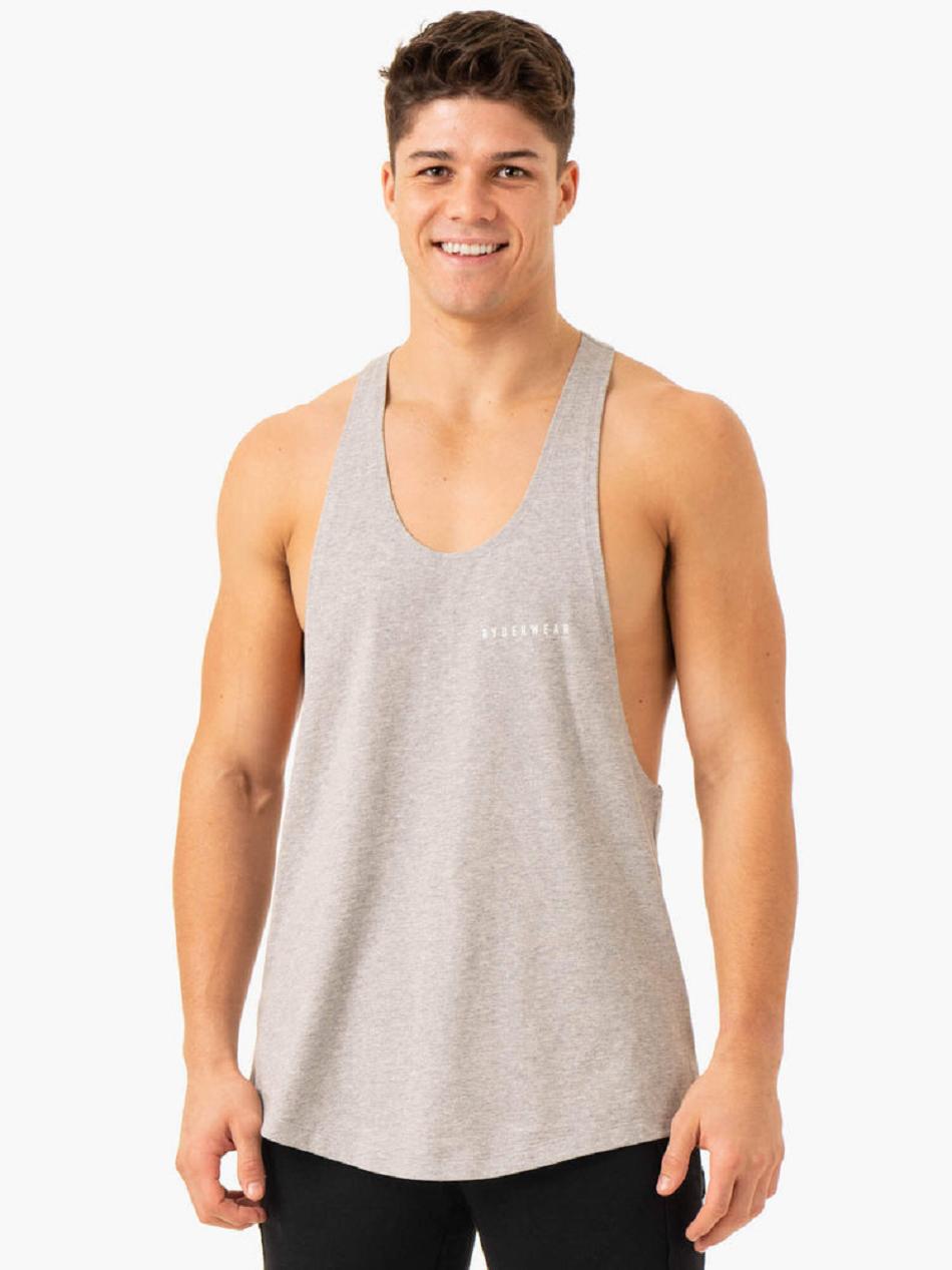 Grey Men\'s Ryderwear Pursuit Stringer T-Back Top | HY9051694