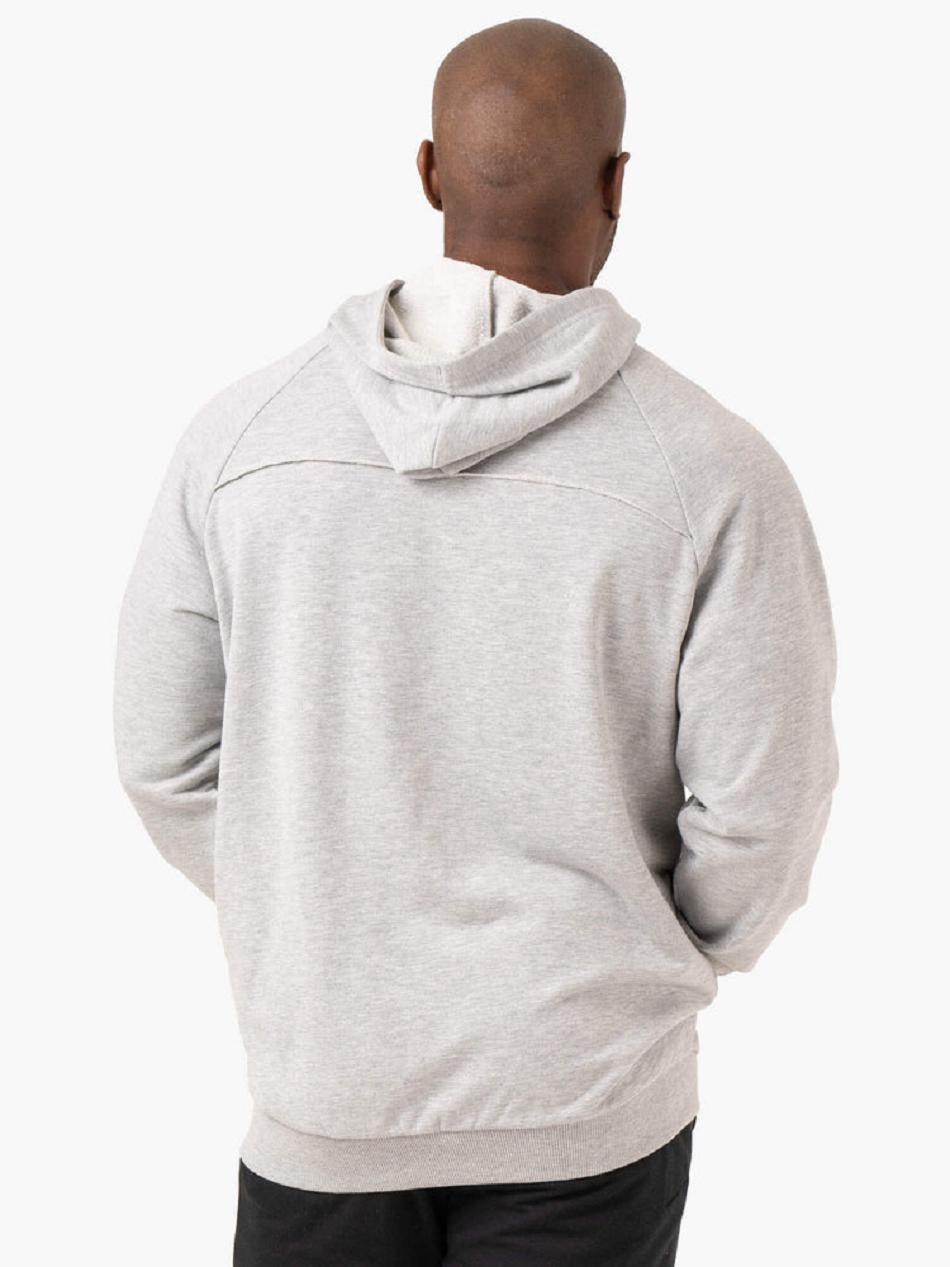 Grey Men's Ryderwear Pursuit Zip Up Hoodie | TNTY18003