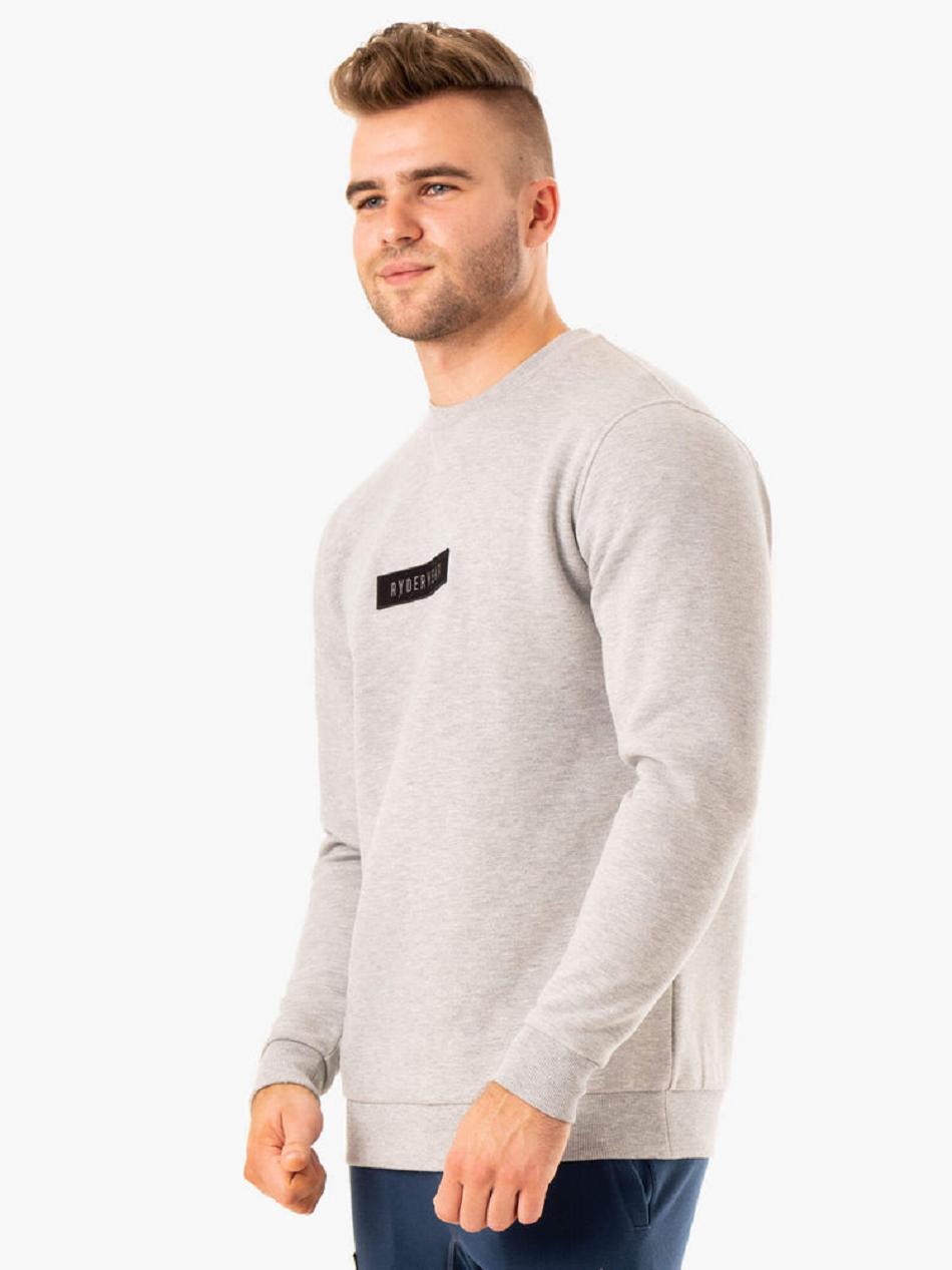 Grey Men's Ryderwear Recharge Pullover Top | FR8555606