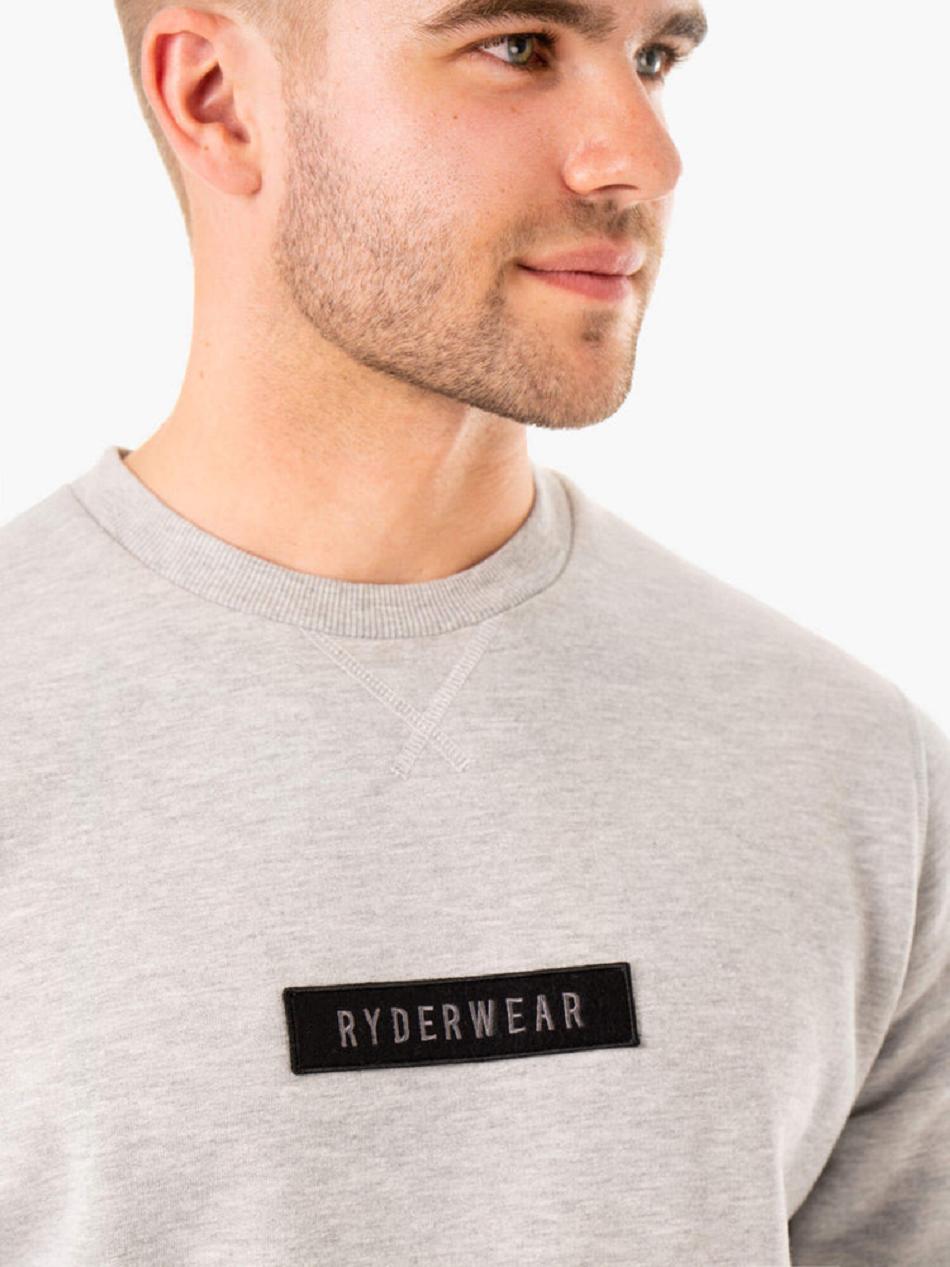 Grey Men's Ryderwear Recharge Pullover Top | FR8555606