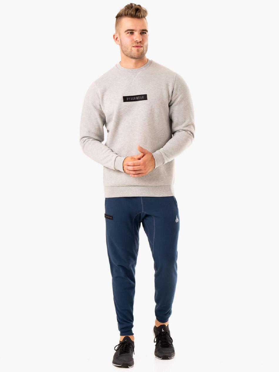 Grey Men's Ryderwear Recharge Pullover Top | FR8555606