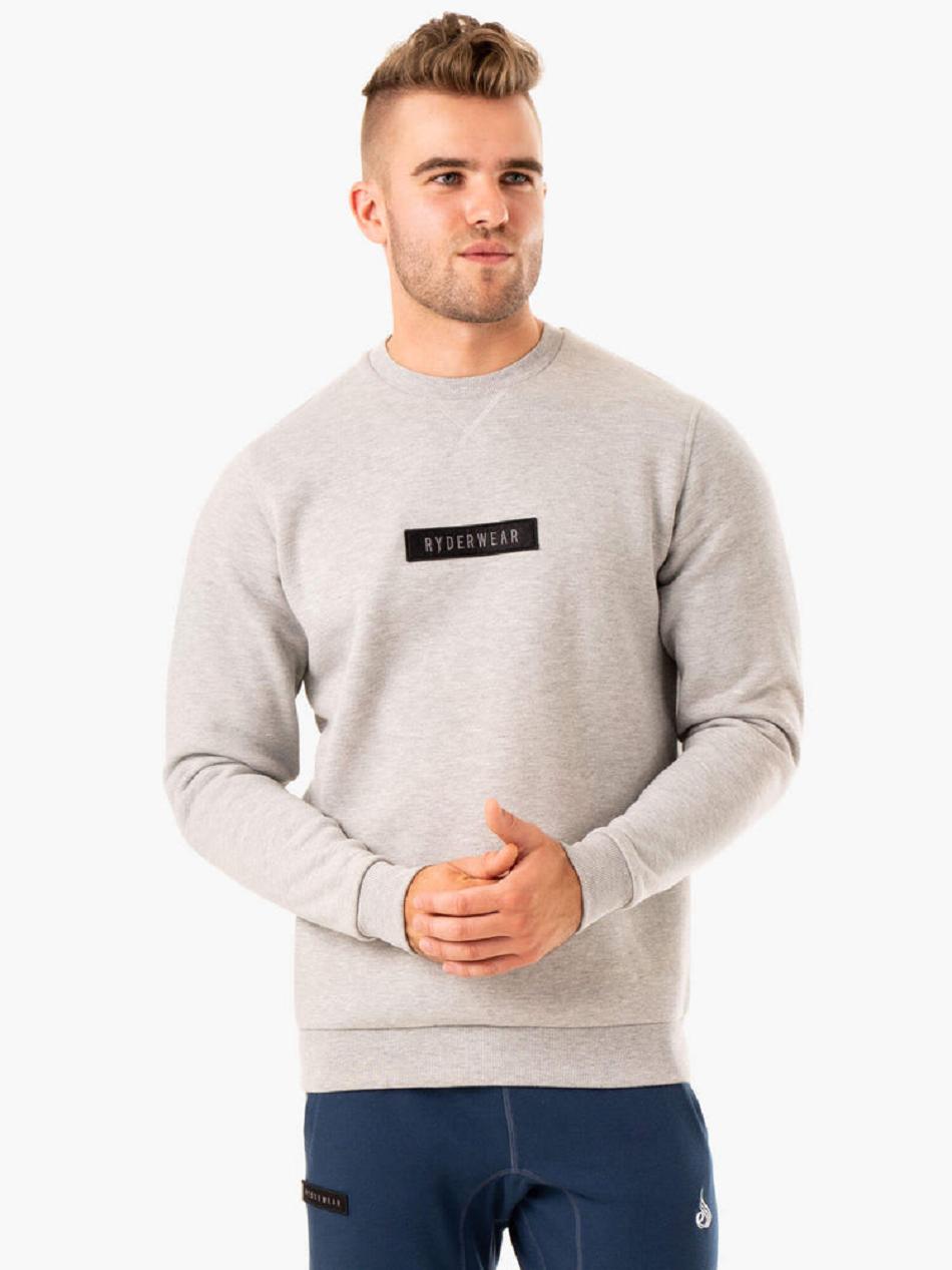 Grey Men\'s Ryderwear Recharge Pullover Top | FR8555606