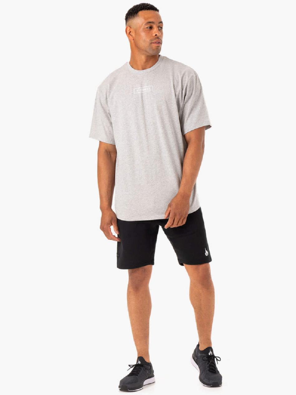 Grey Men's Ryderwear Recharge T-Shirt Top | 67U8662664