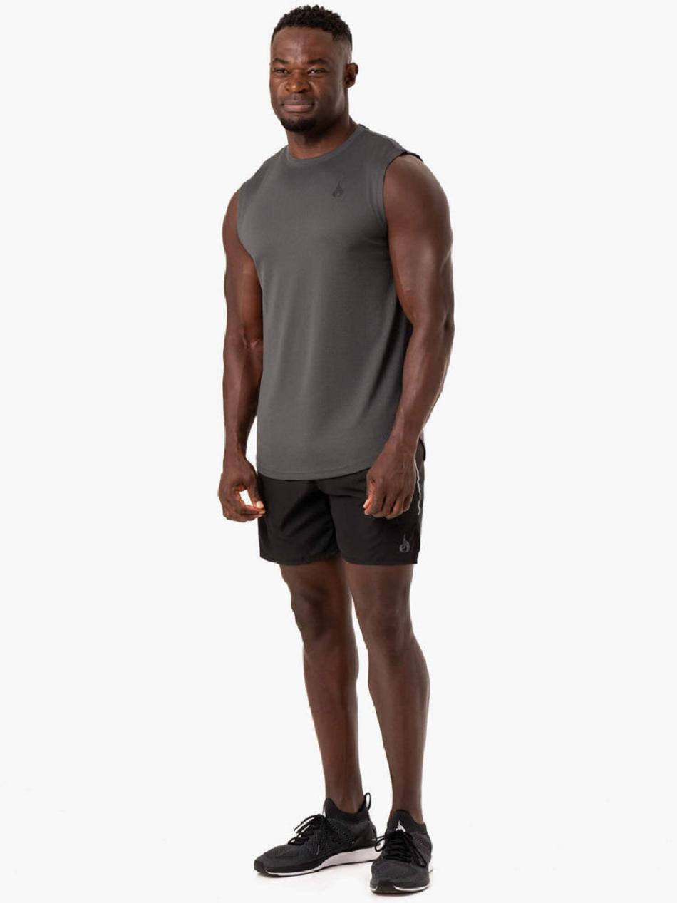 Grey Men's Ryderwear Reflex Mesh Baller Tanks | 85YR95224