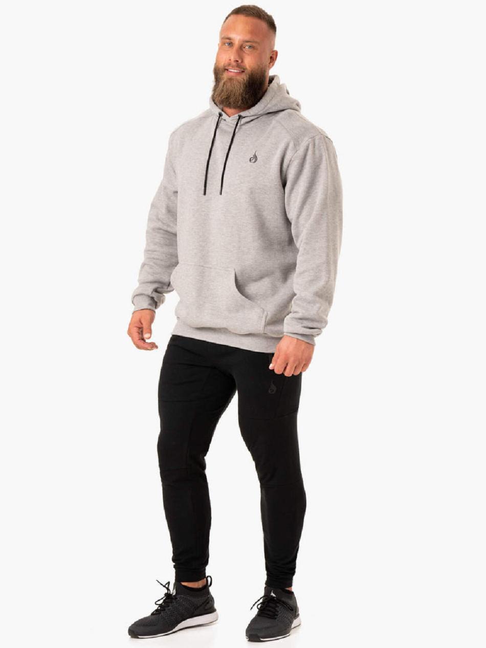 Grey Men's Ryderwear Reset Pullover Hoodie Top | 86RT25339