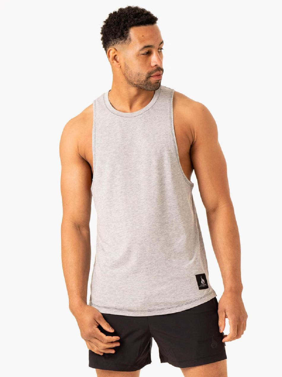 Grey Men's Ryderwear Vital Baller Tank Top | NF8864966