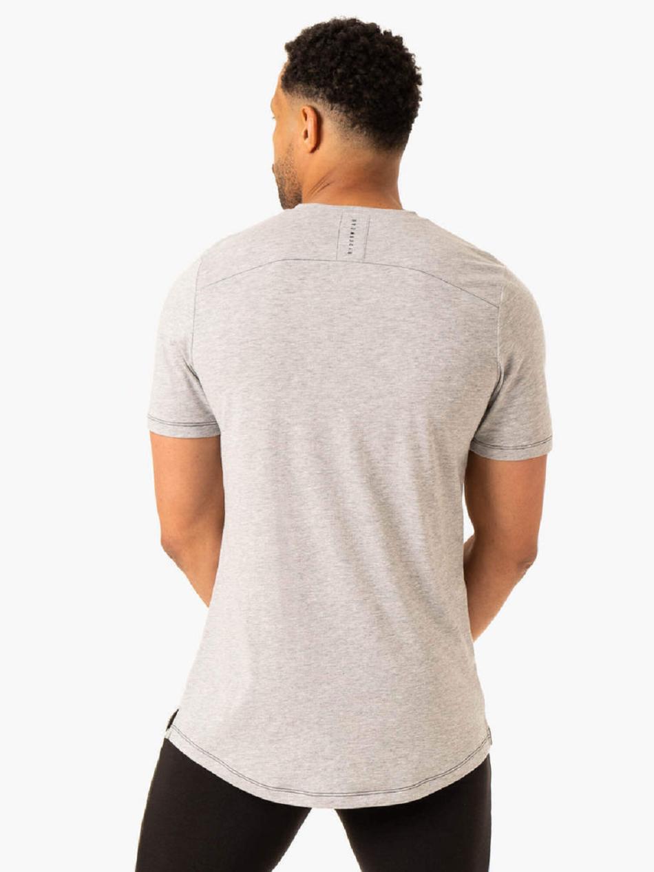 Grey Men's Ryderwear Vital T-Shirt Active Lounge | G5B99778