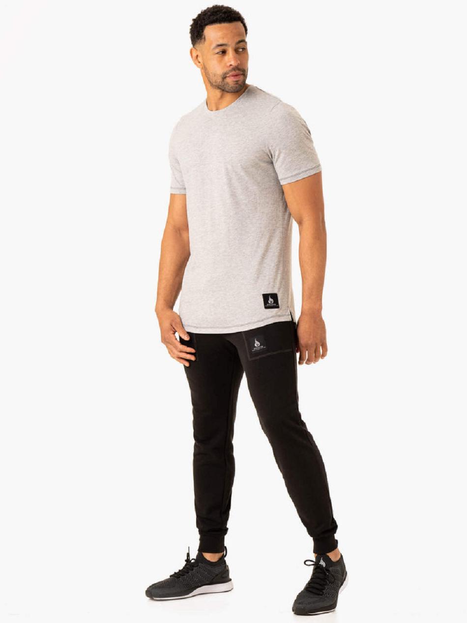 Grey Men's Ryderwear Vital T-Shirt Active Lounge | G5B99778