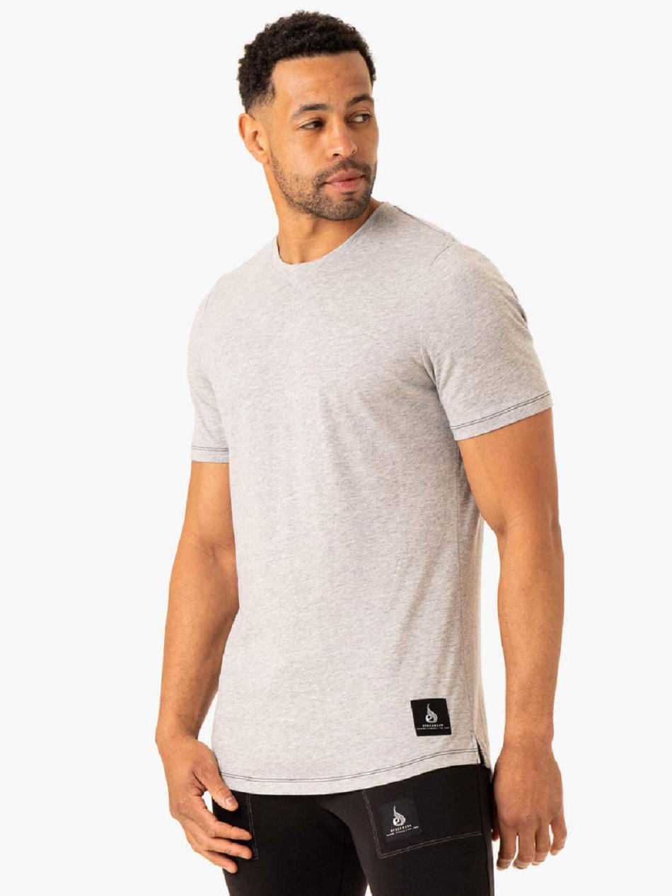 Grey Men\'s Ryderwear Vital T-Shirt Active Lounge | G5B99778