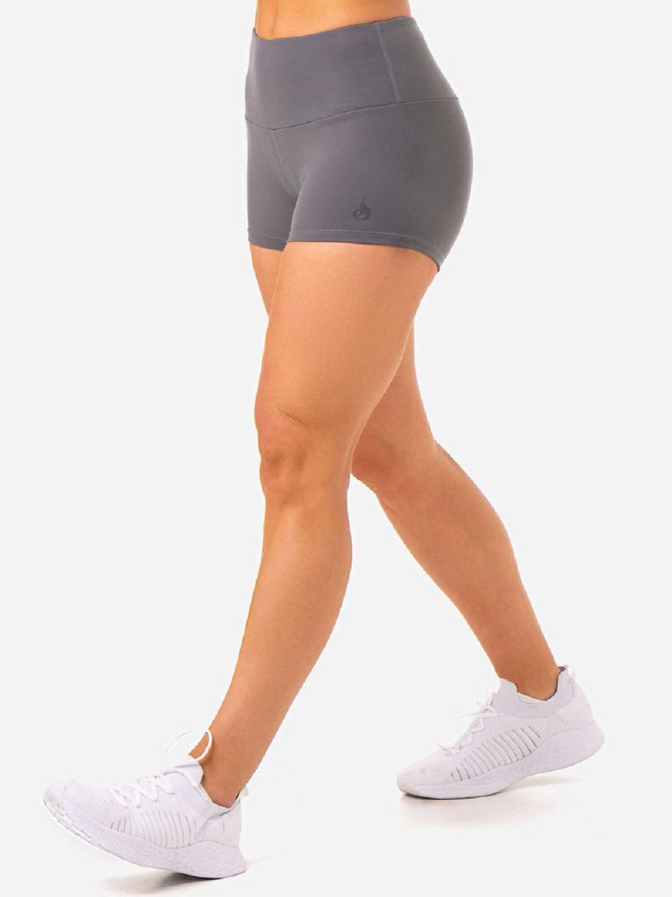 Grey Women\'s Ryderwear Adapt High Waisted Shorts Scrunch Bum | DS4187191