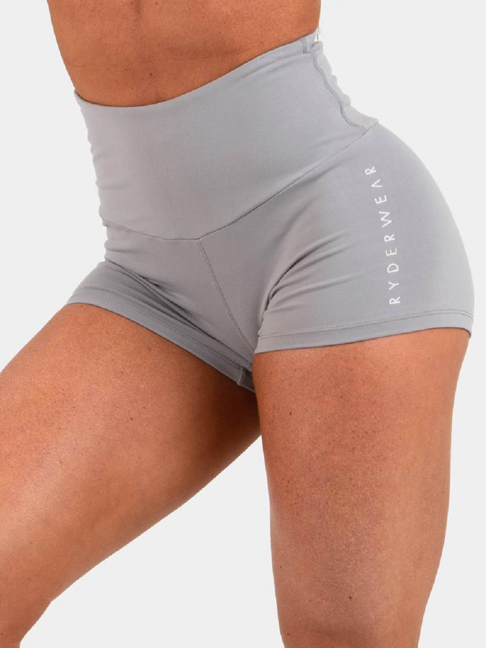 Grey Women's Ryderwear Animal Scrunch Bum Shorts | 49RW83268