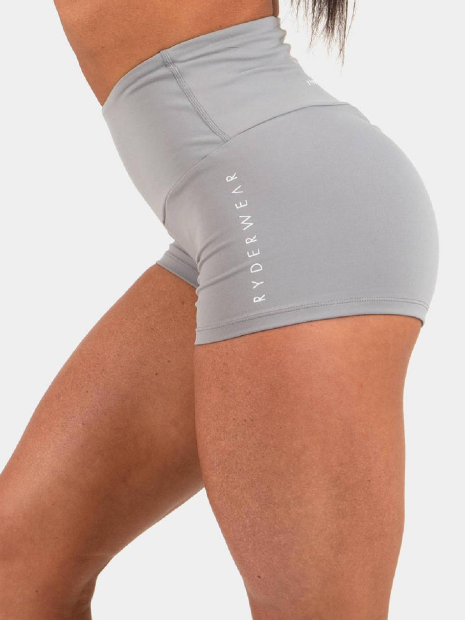 Grey Women's Ryderwear Animal Scrunch Bum Shorts | 49RW83268