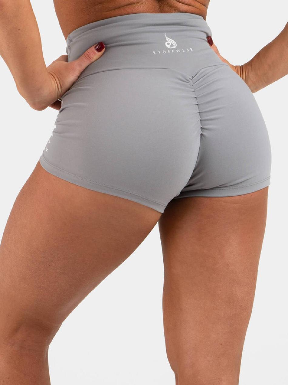 Grey Women\'s Ryderwear Animal Scrunch Bum Shorts | 49RW83268