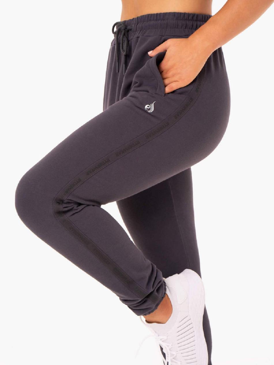 Grey Women's Ryderwear Base High Waisted Track Pants Trackset | 112S79184