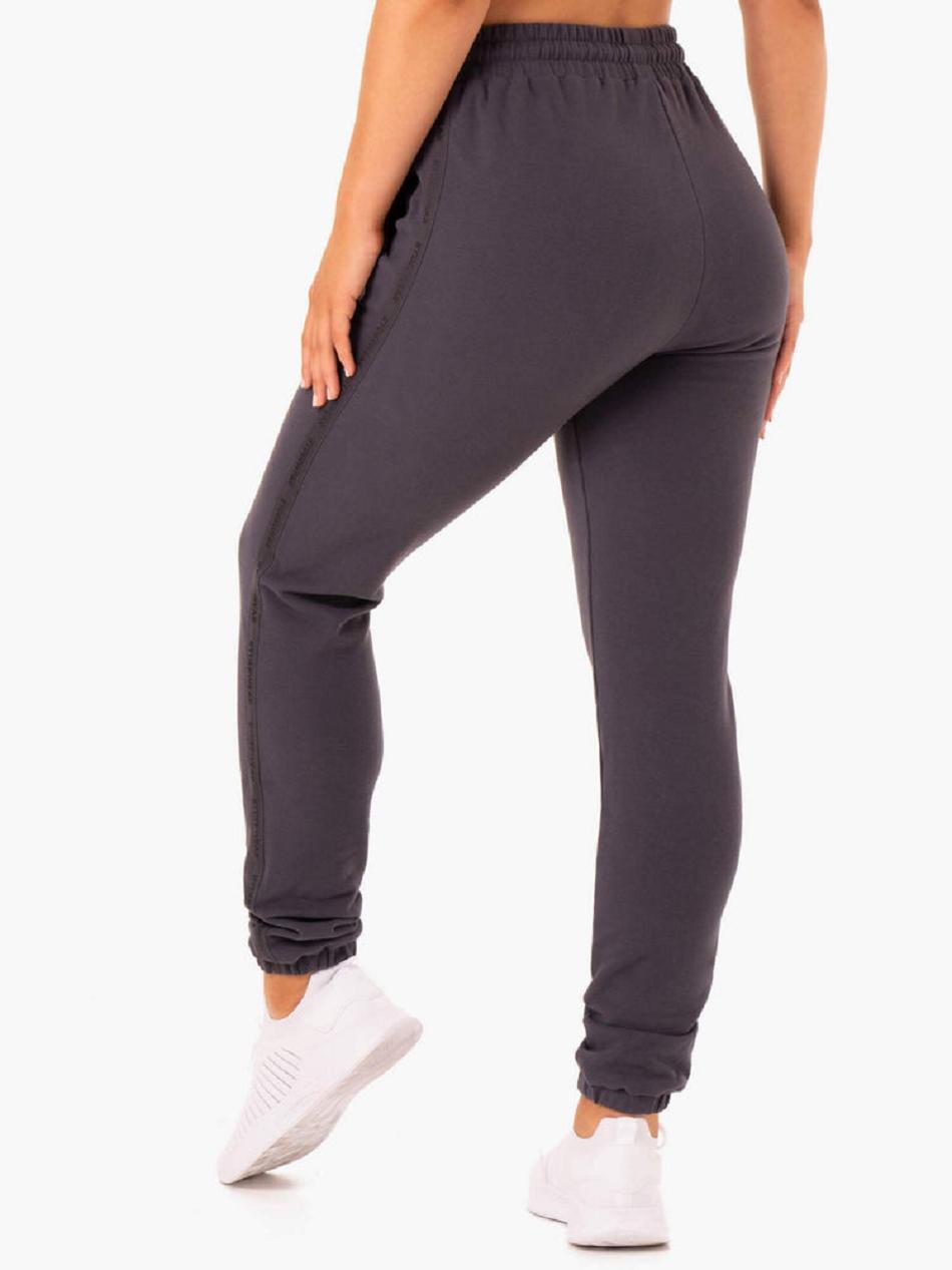 Grey Women's Ryderwear Base High Waisted Track Pants Trackset | 112S79184