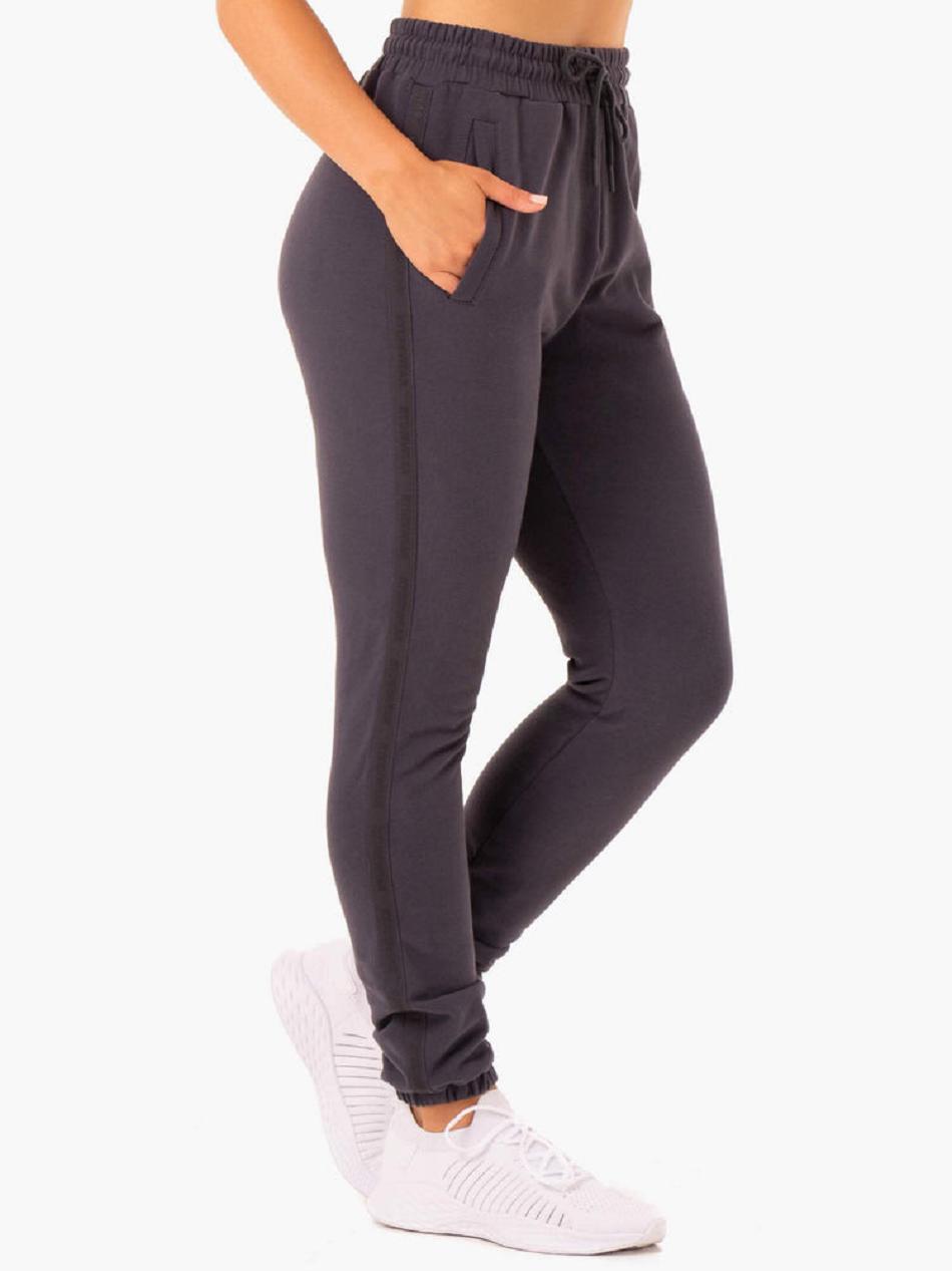 Grey Women's Ryderwear Base High Waisted Track Pants Trackset | 112S79184