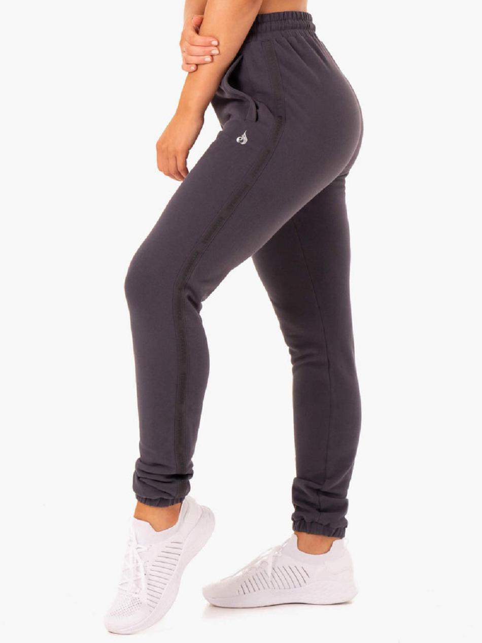 Grey Women's Ryderwear Base High Waisted Track Pants Trackset | 112S79184