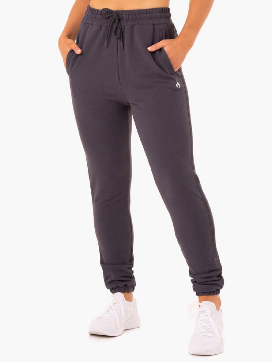 Grey Women\'s Ryderwear Base High Waisted Track Pants Trackset | 112S79184