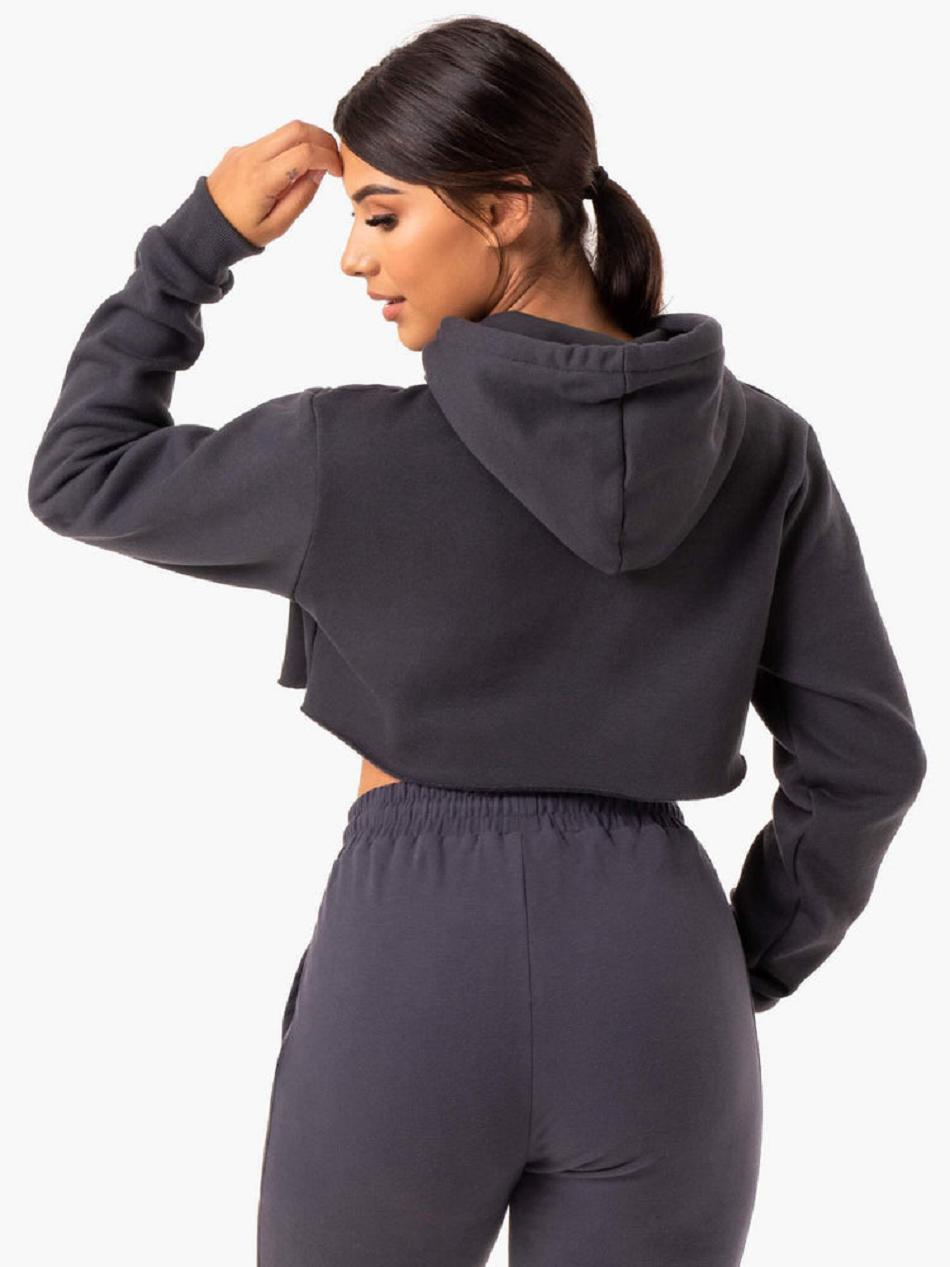 Grey Women's Ryderwear Base Pullover Hoodie | 77GA28605