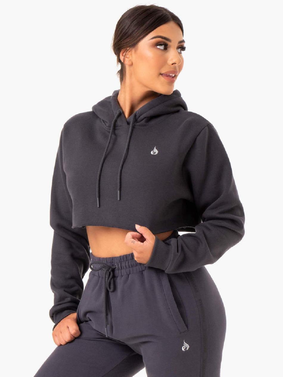 Grey Women\'s Ryderwear Base Pullover Hoodie | 77GA28605