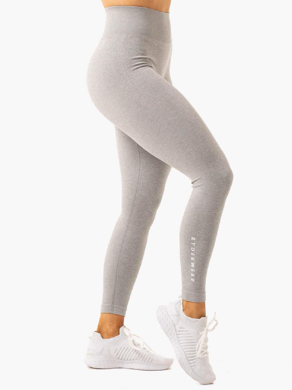 Grey Women's Ryderwear Essential Leggings Seamless | 65Y4721405