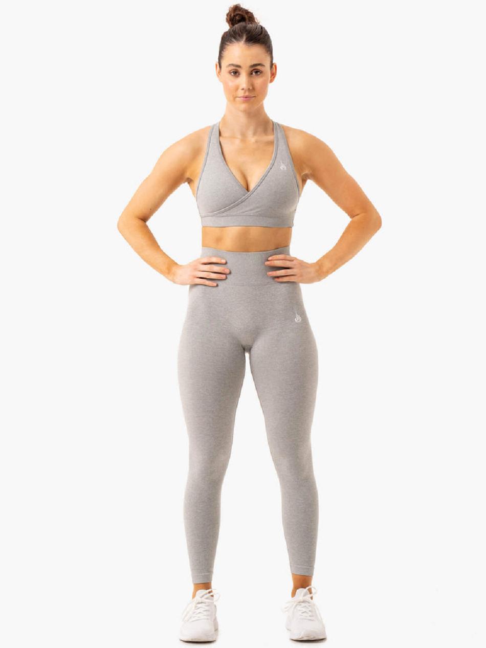 Grey Women's Ryderwear Essential Leggings Seamless | 65Y4721405