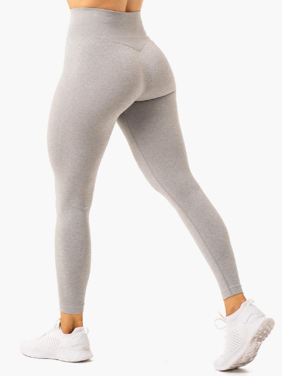 Grey Women\'s Ryderwear Essential Leggings Seamless | 65Y4721405