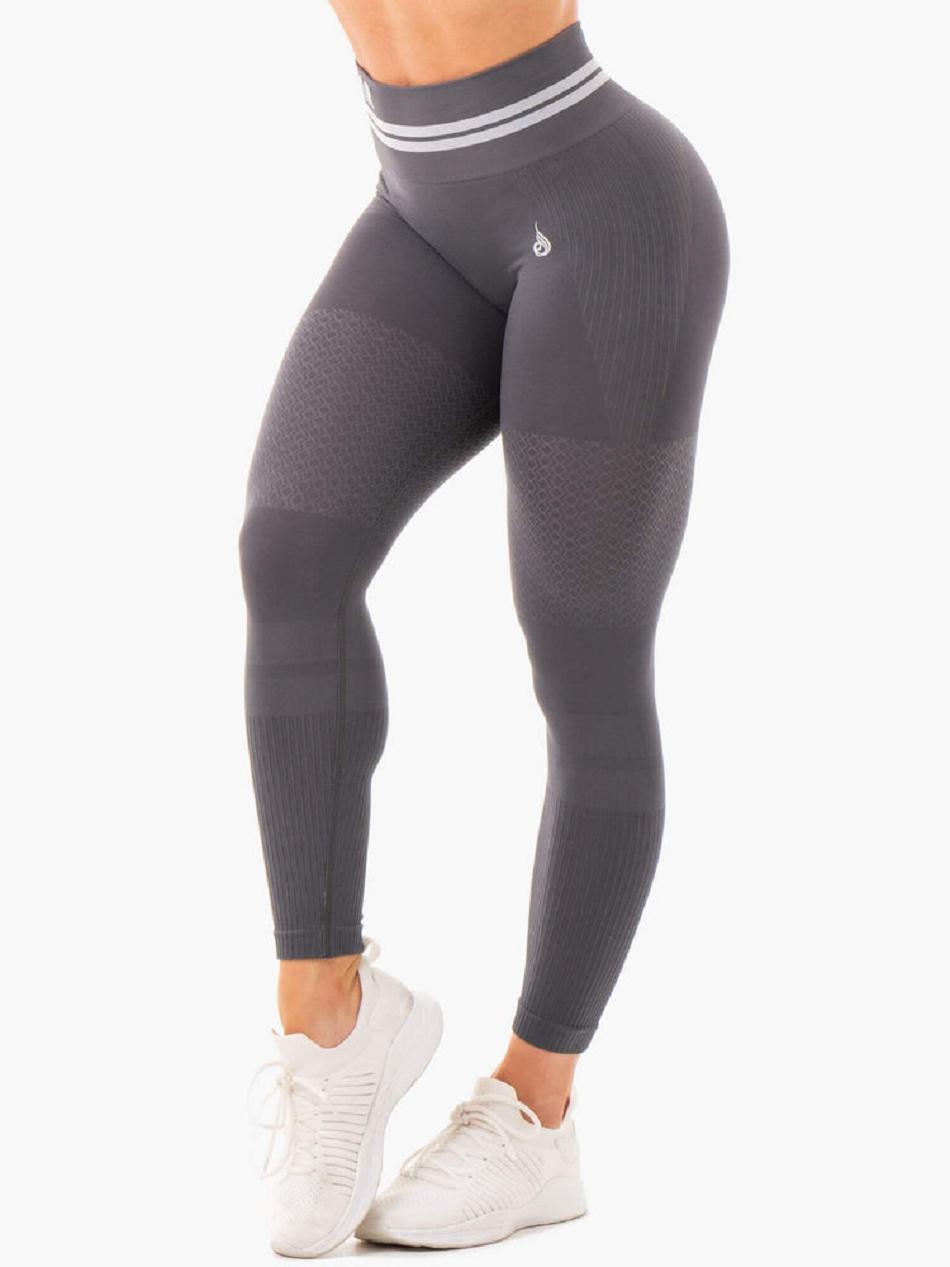 Grey Women\'s Ryderwear Freestyle High Waisted Leggings Seamless | 116G57463