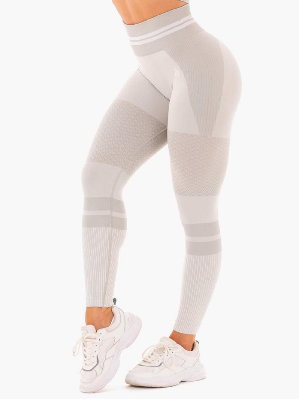 Grey Women\'s Ryderwear Freestyle High Waisted Leggings Seamless | 46JS47647