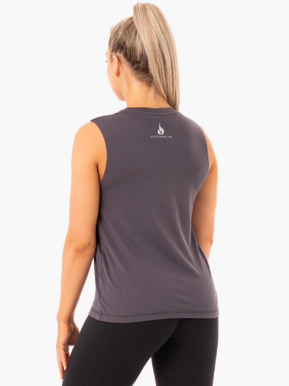 Grey Women's Ryderwear Ladies Baller Tanks | DS6710434