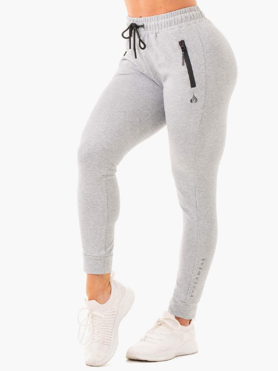 Grey Women\'s Ryderwear Luxe Track Pants Trackset | 167F16858