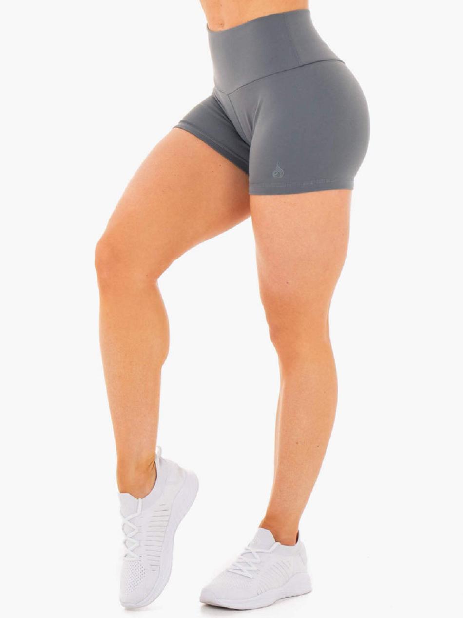 Grey Women\'s Ryderwear Motion High Waisted Shorts | FR4987538