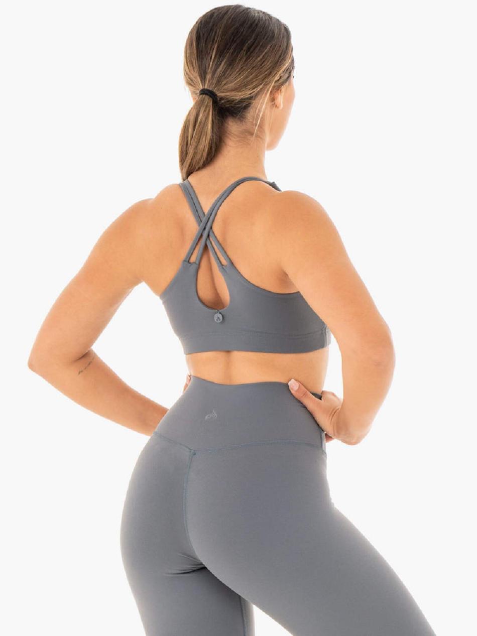 Grey Women's Ryderwear Motion Sports Bras | A2X64956