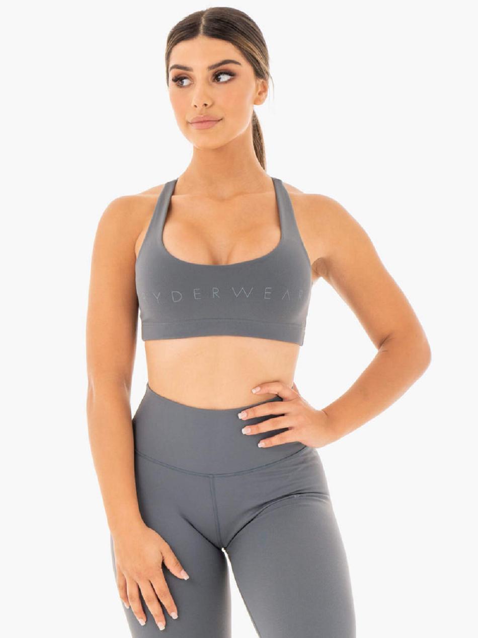 Grey Women\'s Ryderwear Motion Sports Bras | A2X64956