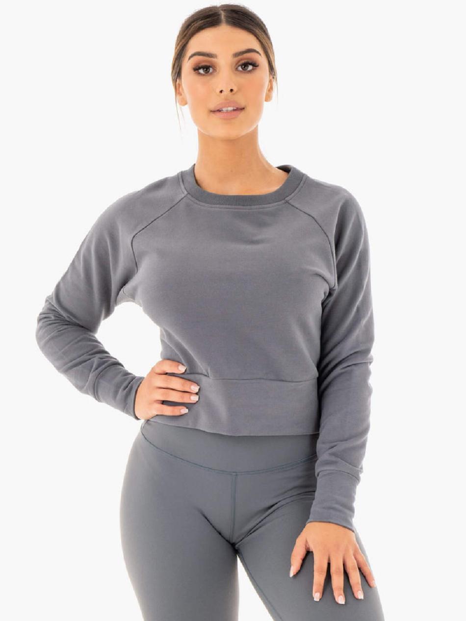 Grey Women\'s Ryderwear Motion Sweater Active Lounge | G2T38922