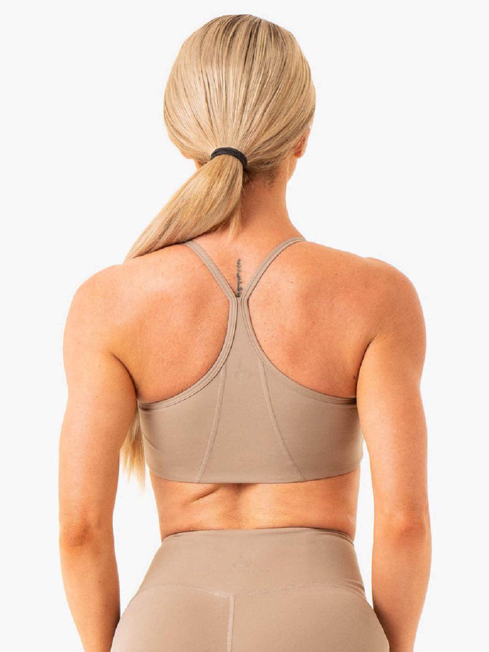 Grey Women's Ryderwear NKD Frame Sports Bras | HY5527501