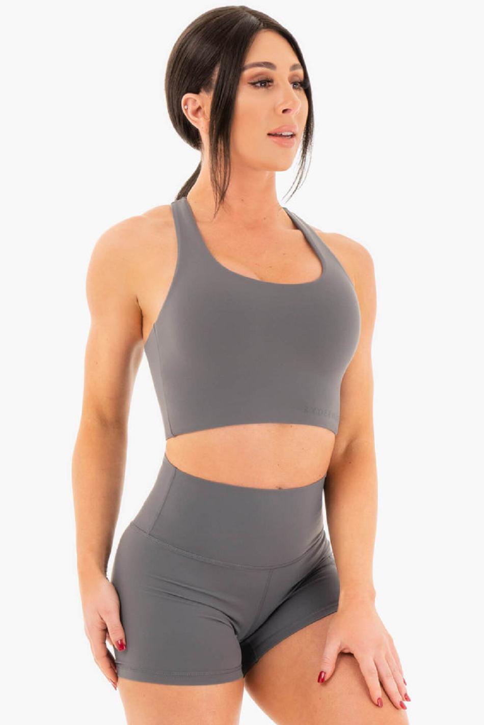 Grey Women's Ryderwear NKD Sports Bras | G5B55579