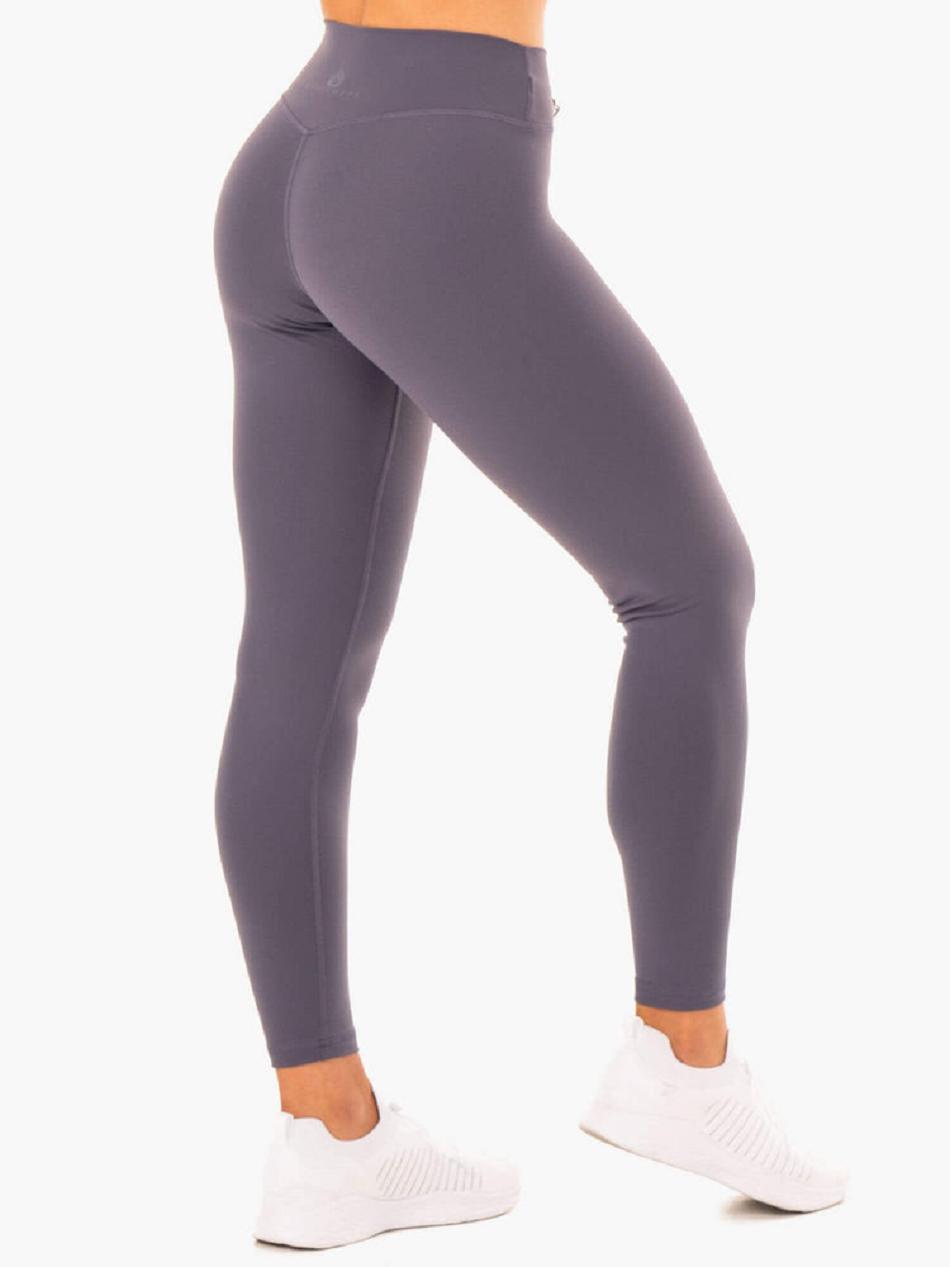 Grey Women's Ryderwear Replay High Waisted Leggings | 43KR80690