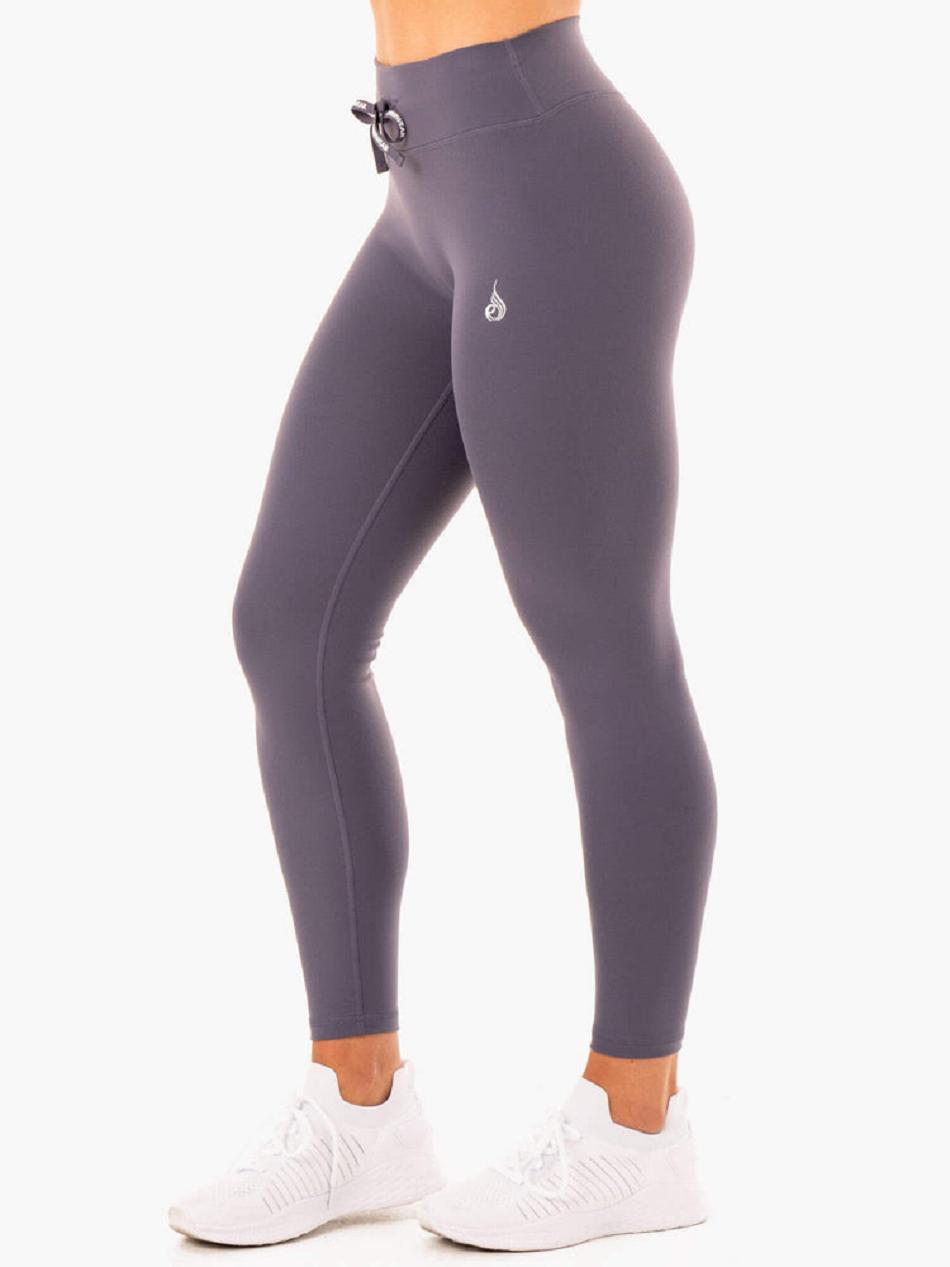 Grey Women's Ryderwear Replay High Waisted Leggings | 43KR80690