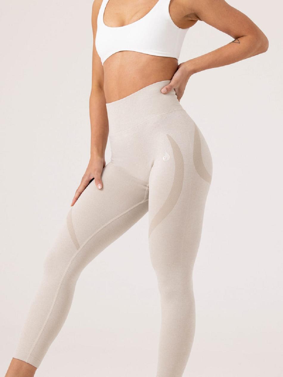 Grey Women\'s Ryderwear Sculpt Leggings Seamless | 607Y80177