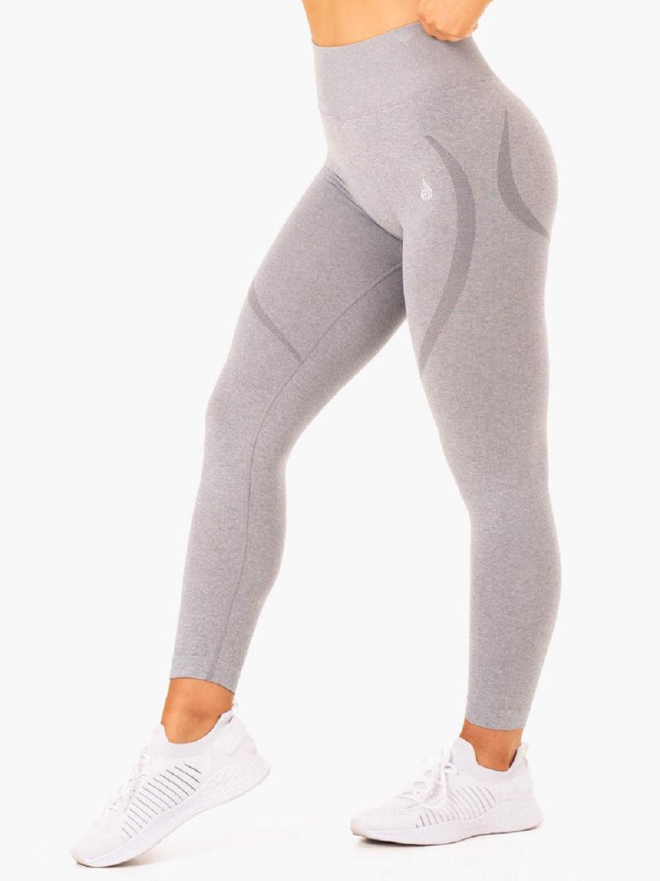 Grey Women's Ryderwear Sculpt Leggings Seamless | 94T69799