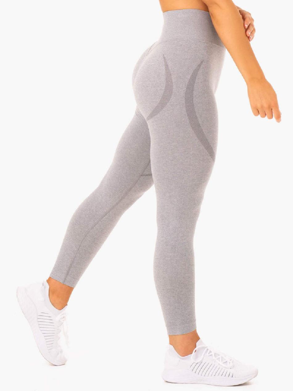 Grey Women's Ryderwear Sculpt Leggings Seamless | 94T69799