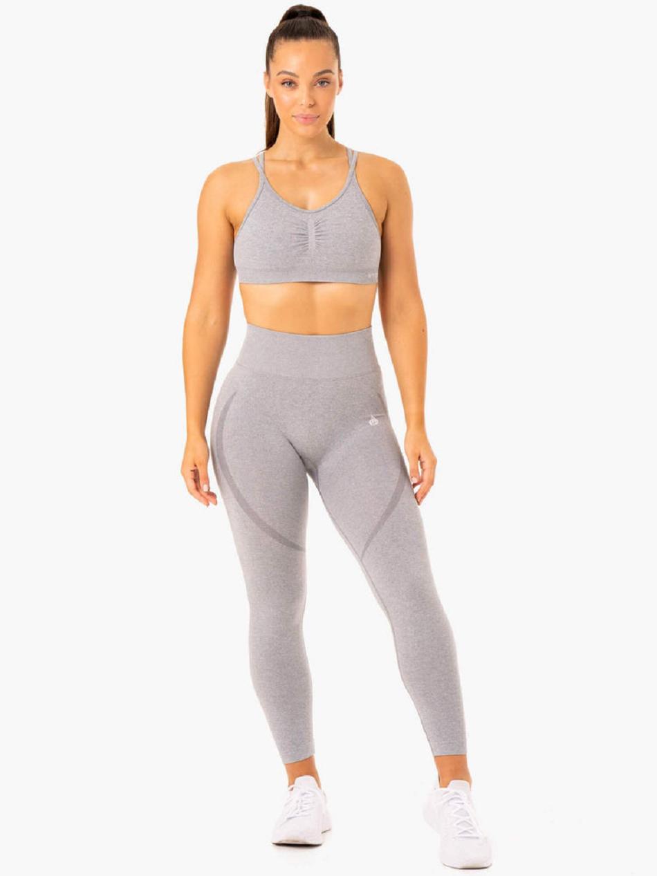 Grey Women's Ryderwear Sculpt Leggings Seamless | 94T69799