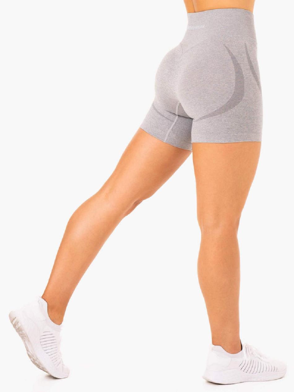 Grey Women's Ryderwear Sculpt Seamless Shorts | 54GA12050