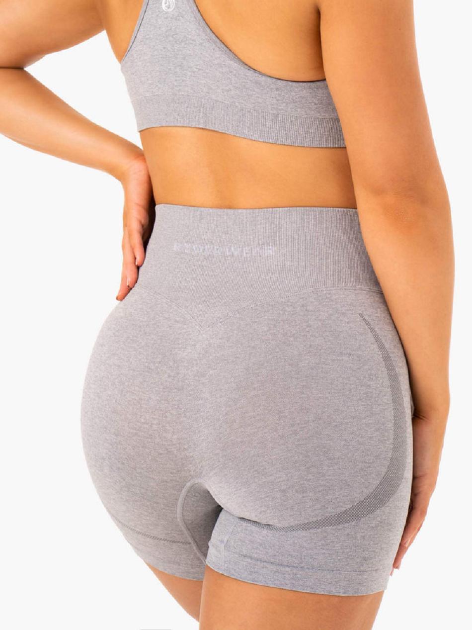 Grey Women's Ryderwear Sculpt Seamless Shorts | 54GA12050