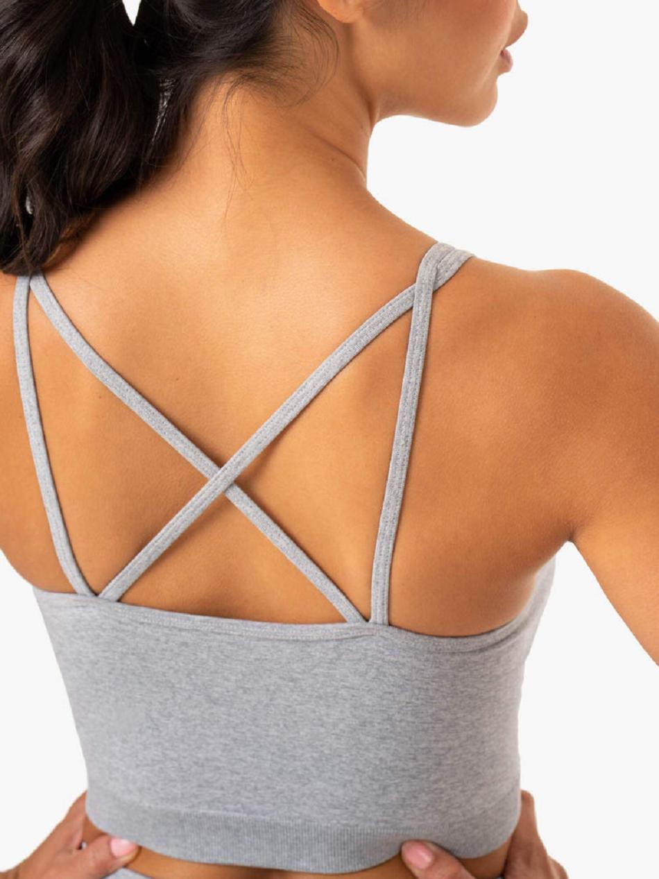 Grey Women's Ryderwear Sculpt Seamless Tank Top | 123IV57636