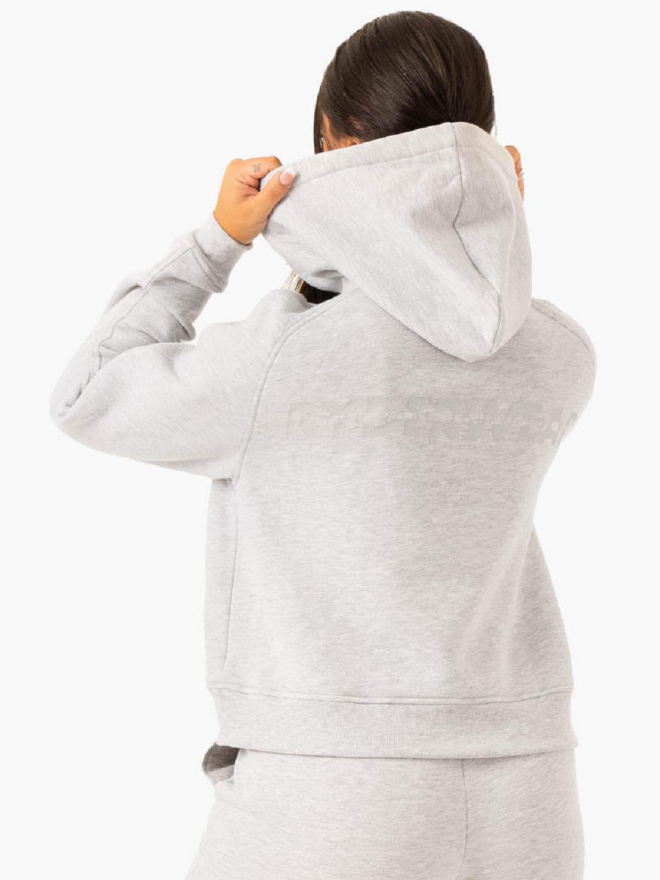 Grey Women's Ryderwear Sideline Hoodie Active Lounge | RFD68578