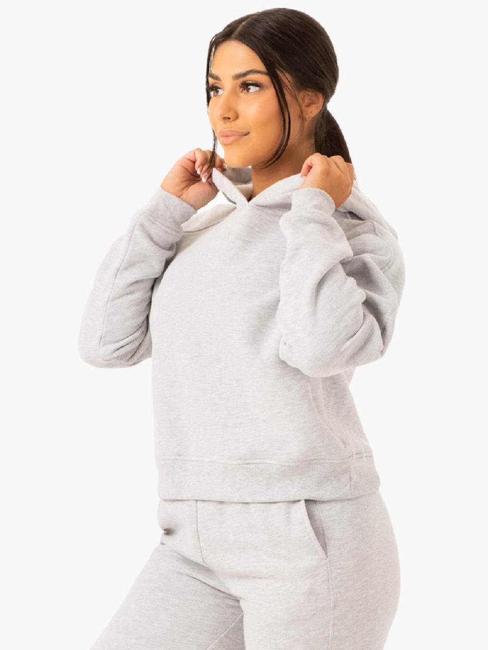 Grey Women's Ryderwear Sideline Hoodie Active Lounge | RFD68578