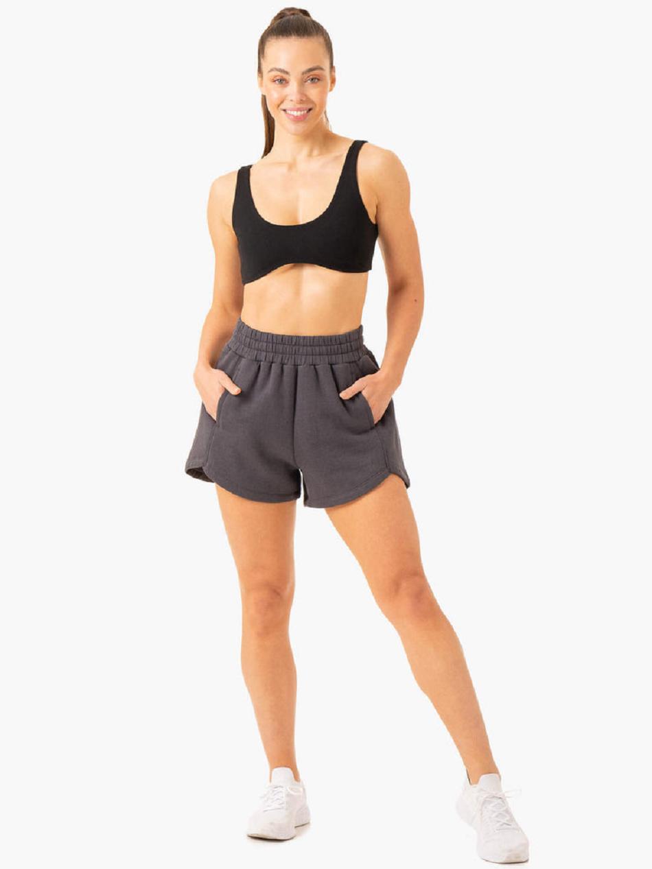 Grey Women's Ryderwear Sideline Track Shorts Active Lounge | 171F41499